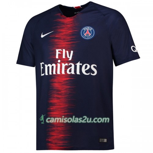 Camisolas de Futebol Paris Saint-Germain Equipamento Principal 2018/19 Manga Curta Camisolas de Futebol Paris Saint-Germain Equipamento Principal 2018/19 Manga Curta